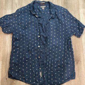 Eddie Bauer Button-Down Size Large Men's